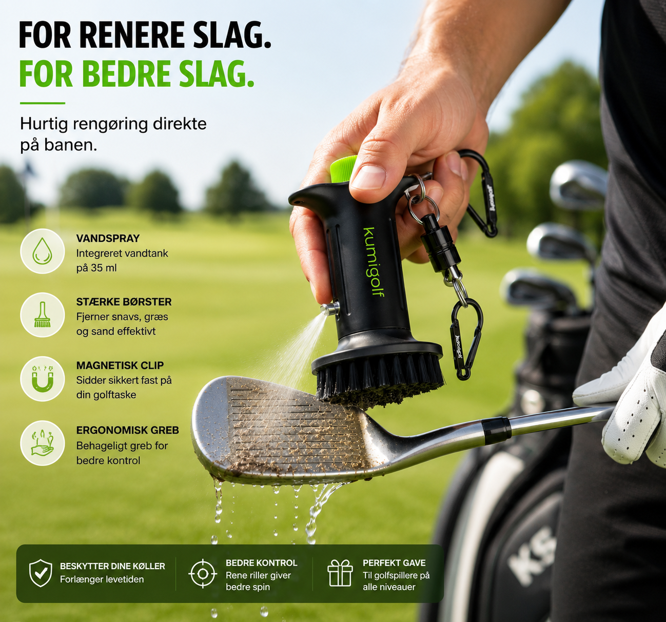 Golf Vandbørste – Golfkølle Renser